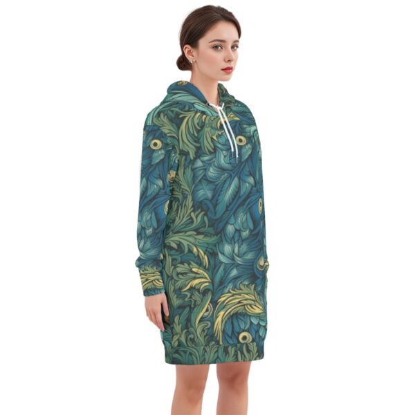 All-Over Print Women's Long Pullover Hoodie|310GMS Cotton - Imagen 3